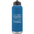 Stuck Dad Camping 32 oz Water Bottle | Royal Blue