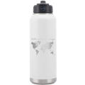 Lost Dad Let the next adventure begin 32 oz Water Bottle | White