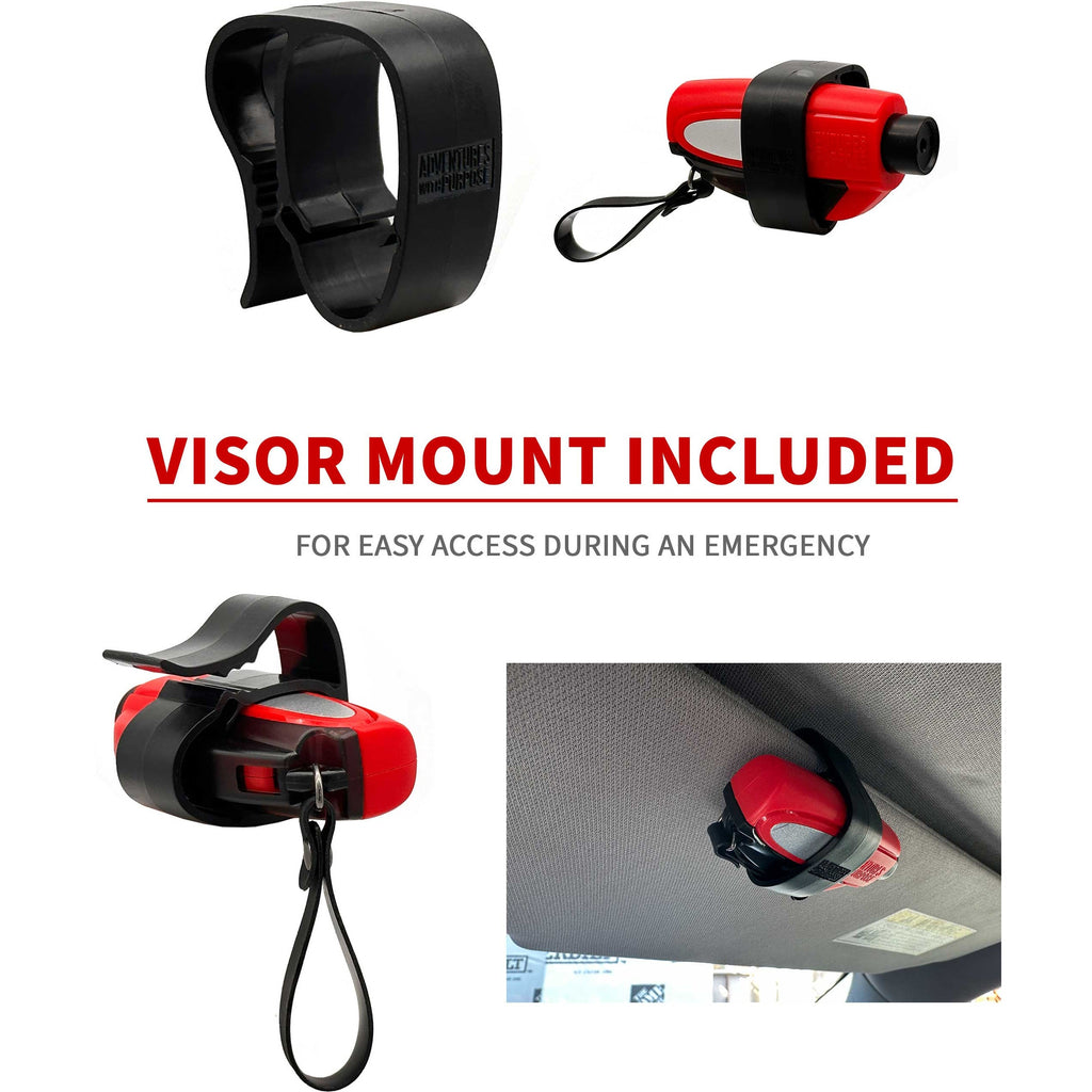 2-in-1 Stuck Dad Emergency Window Breaker & Seatbelt Cutter
