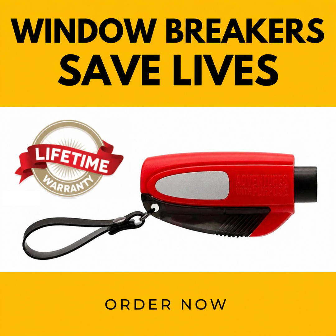2-in-1 Stuck Dad Emergency Window Breaker & Seatbelt Cutter