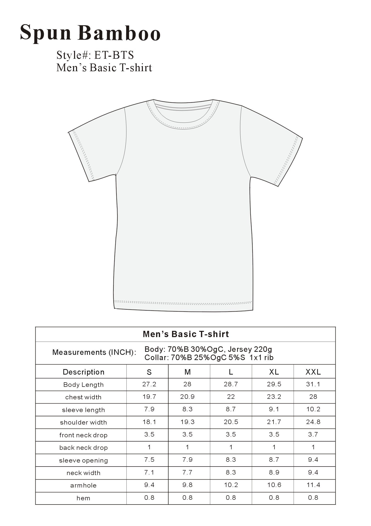 The Original Lost Dad Cool Bamboo Viscose/Organic Cotton Short Sleeve T-Shirt - Classic Cut