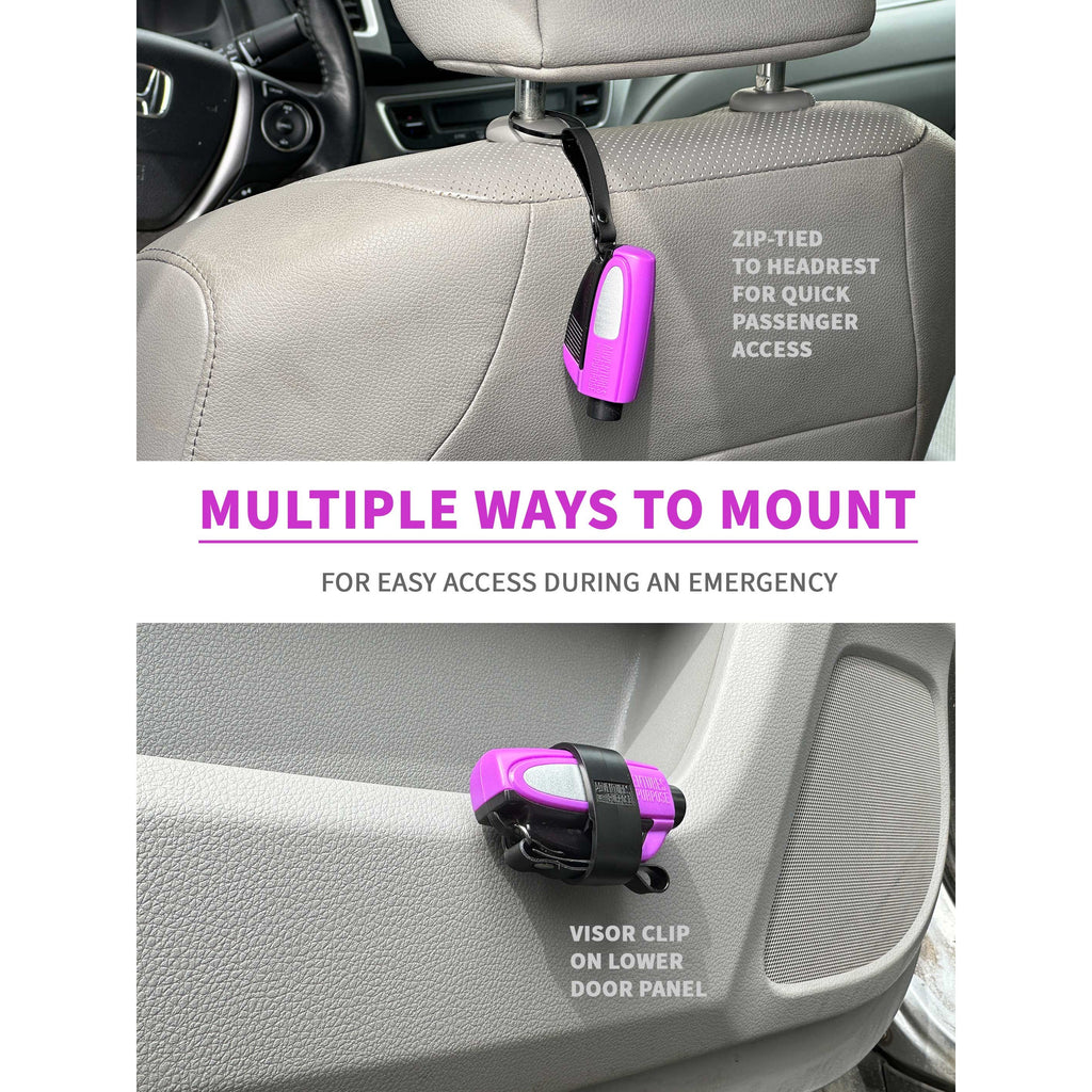 2-in-1 Stuck Dad Emergency Window Breaker & Seatbelt Cutter